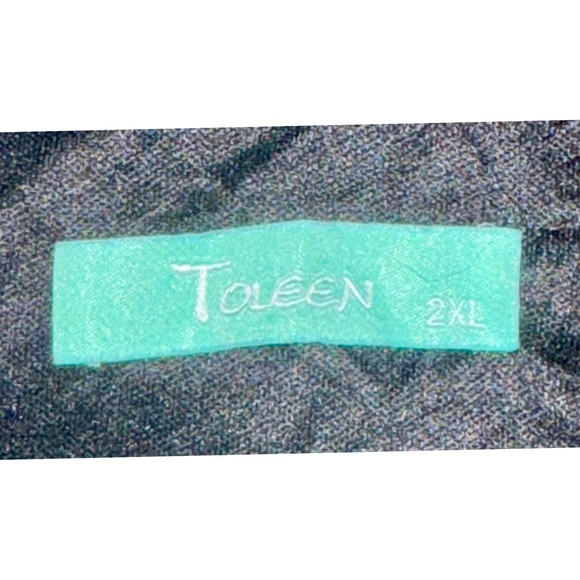 SHEIN Velvet Bodice Glitter Maxi Dress Black Silver - Picture 5 of 7